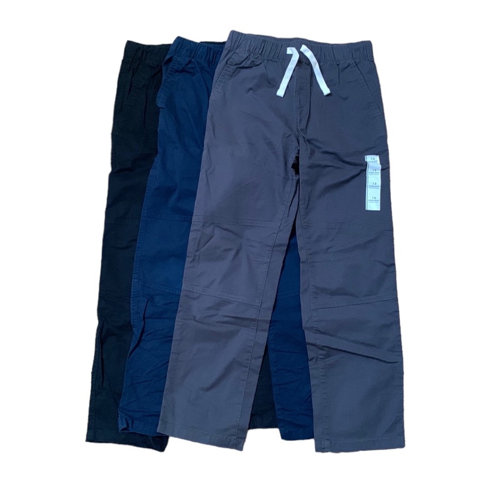 CAT & JACK Bundle (3) Utility Twill Pants, size 12